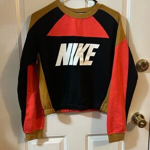Nike Color-block Cropped Sweatshirt